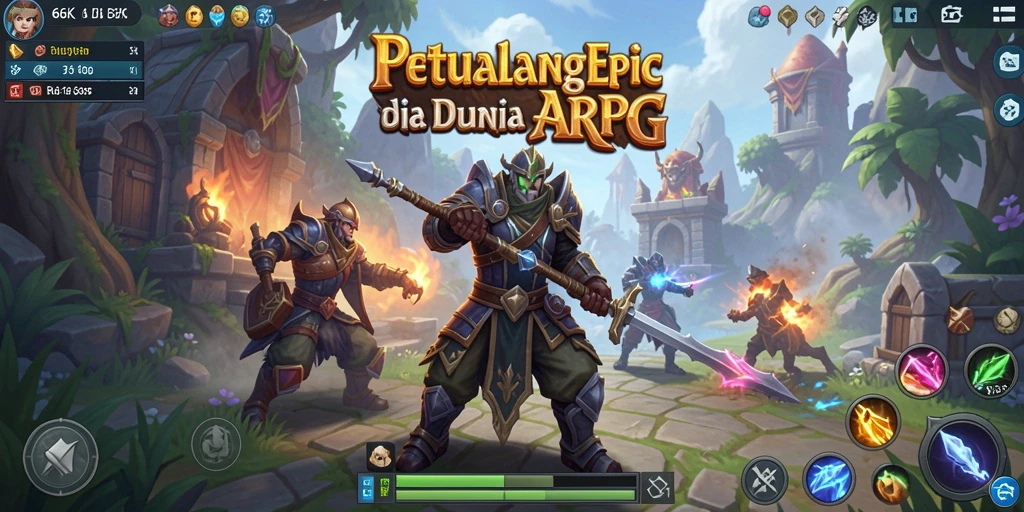 Tampilan gameplay ARPG yang mendebarkan dalam 66K.