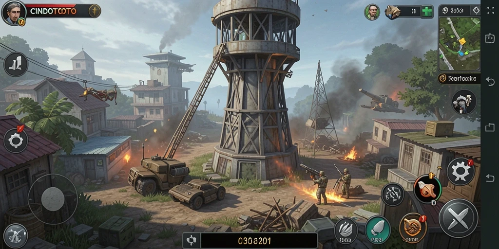 Screenshot CINDOTOTO menampilkan aksi seru dalam Tower Defense.