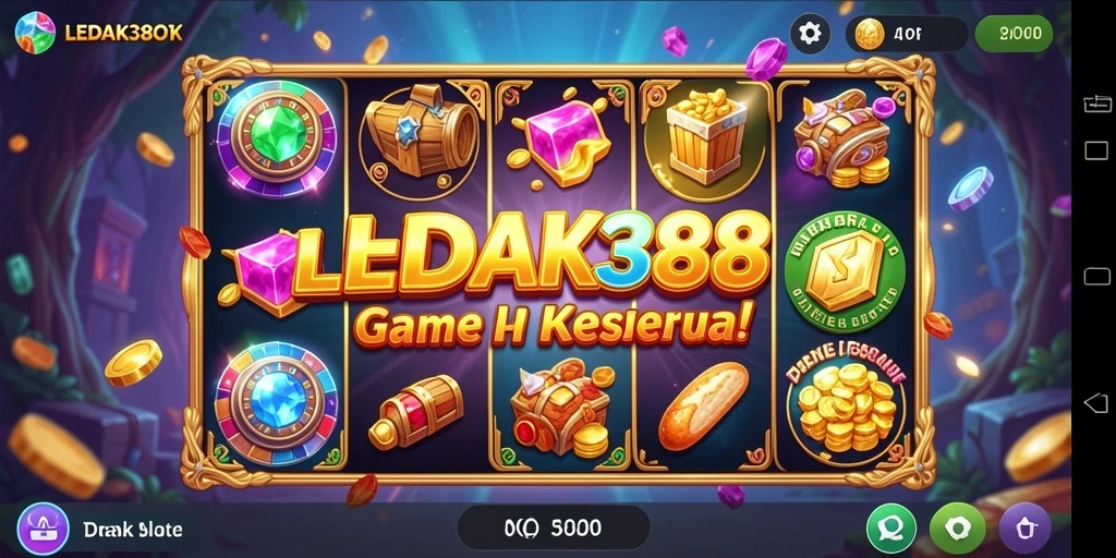 Screenshot utama LEDAK388 menampilkan gameplay Slot yang menarik.