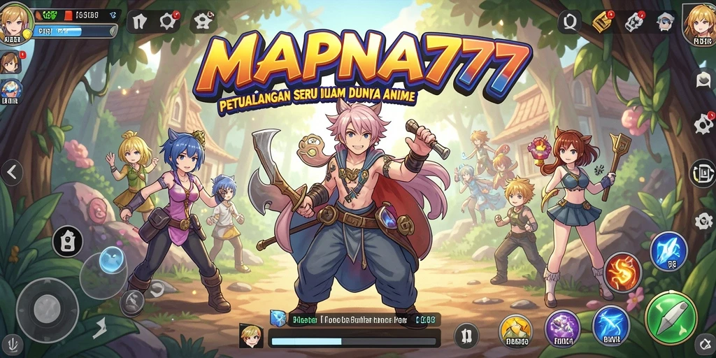 Screenshot MAPNA777 menampilkan aksi seru dalam dunia Anime.