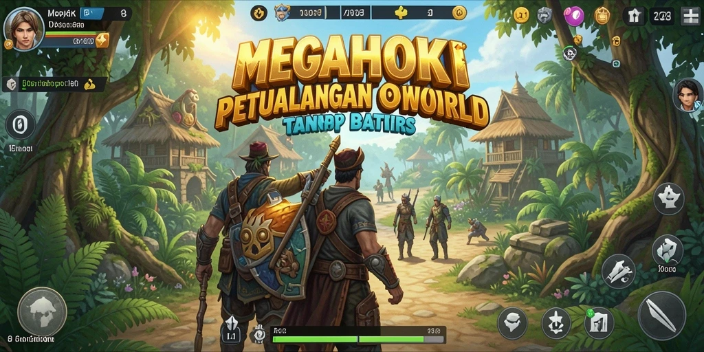Tampilan gameplay MEGAHOKI yang memukau dan imersif.