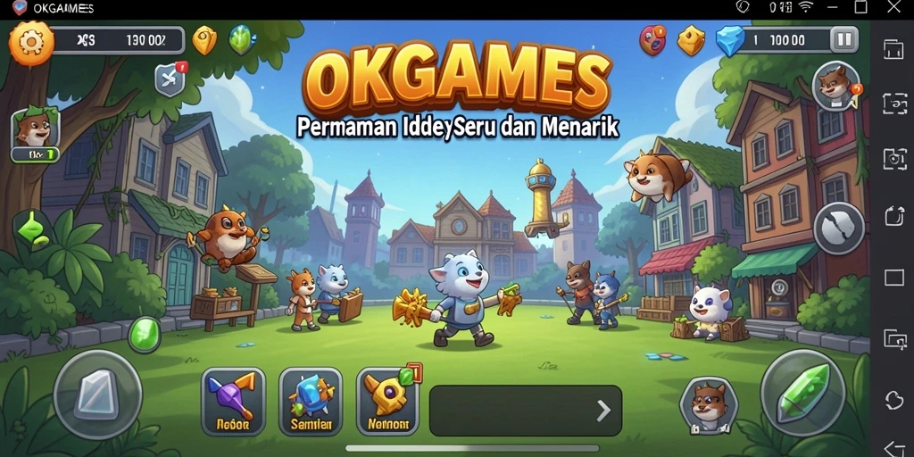 Tampilan gameplay seru dan menarik di OKGAMES.