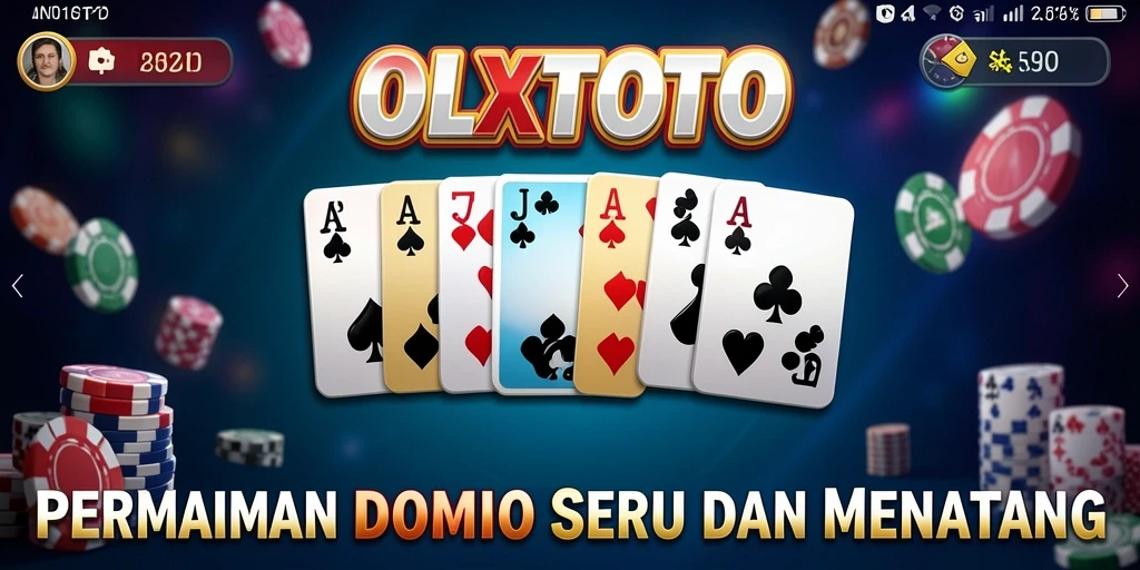 Tampilan gameplay <strong>OLXTOTO</strong> yang menarik dengan suasana kompetisi domino.