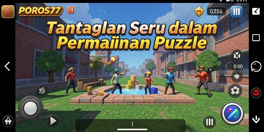 Screenshot gameplay POROS77 dengan tantangan puzzle yang menarik.
