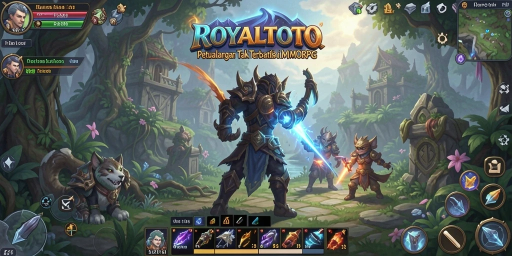 Tampilan gameplay seru di dunia ROYALTOTO yang penuh petualangan.
