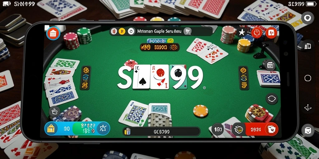 Tampilan gameplay SL999 yang menarik dan seru saat bermain Gaple.