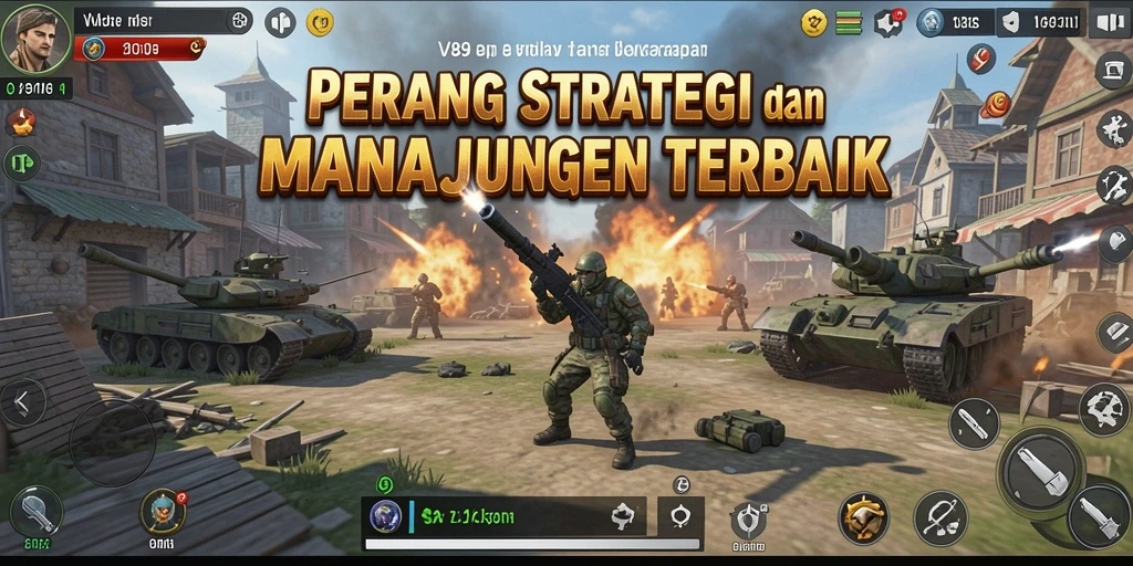 Menampilkan aksi pertempuran mendebarkan dalam V89.